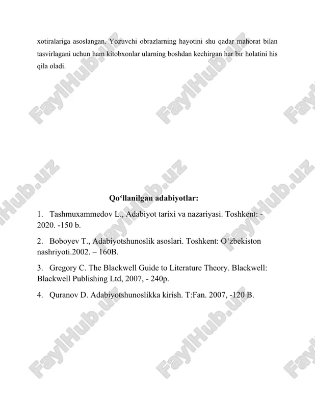 ingliz adabiyoti namunalarida badiiy obraz tushunchasi - Page 5