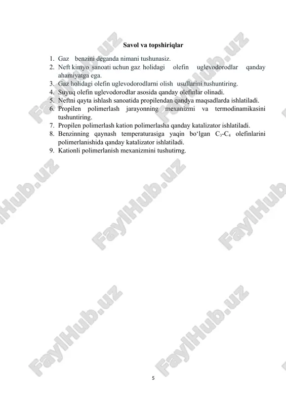 gaz holidagi olefin uglevodorodlar - Page 5