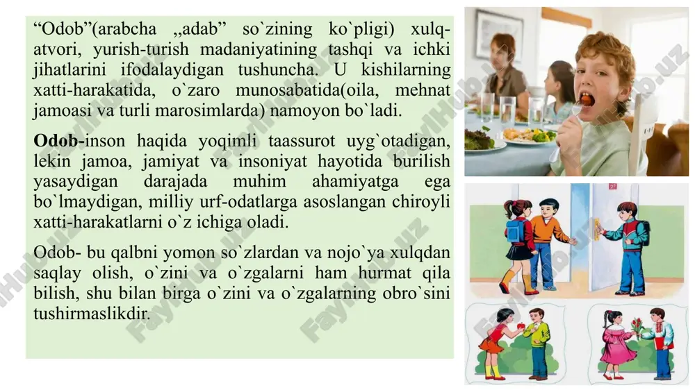 adi. insonning ixtiyor erkinligi ma‘lum mas‘uliyat bilan faoliyat ko’rsatishini talab qiladi. erkinlik tarixiy taraqqiyotining zaruriy mahsulidr. ixtiyor erkinligi tufayli inson har qadamda axloqiy tanlov muammosiga duch keladi. bu muammo kishida mas‘uliyat hissi mavjudligidan dalolat beradi. “masʼuliyat” tushunchasi arab tilidan tarjima qilinganda “javobgarlik”, “hisob bermoqlik” maʼnolarini anglatib, biror ish, xatti-harakat oqibati, natijasi uchun javoblarlikni anglatadi mas‘uliyat shaxs faoliyatida o’z-o’zini boshqarishni tartibga solishdir. shaxsning jamiyatda tutgan o’rniga qarab mas‘uliyatning ko‘lami ham xilma-xil bo’ladi. jamiyatning oddiy a‘zosi ota-ona, farzandlar, jamoa oldida u yoki bu darajada mas‘uliyatni sezadi. buyuk shaxslar, davlat arboblari esa vatan, xalq, tarix oldida, tarixiy zaruriyatlarni hal qilishida mas‘uliyat ko’p bo’ladi. shunga yarasha ularning har bir qo’ygan qadami, fikri oldida javobgarlik hissi, mas‘uliyati yuqori bo’ladi. komillik – mehr-muruvvat, adolat, to’g’rilik, vijdon, or-nomus, iroda, tadbirkorlik, matonat kabi ko’plab asl insoniy fazilatlarning mujmuidir. komil inson va uning g’oyasi azal-azaldan xalqimizning ezgu orzusi, millat ma‘naviyatining uzviy bir qismi bo’lib kelgan. komil inson – bu …