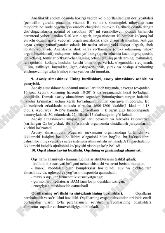 ayniqsa t-xelperlar) kamayib ketishi va immunoglobulinlarning (a, e, kamroq i) taqchilligi bilan harakterlanadi. ushbu sindromli bemorlar odatda infektsiyalar va xavfli o’smalardan halok bo’ladilar. di-jordji sindromi. u timus shikastlanganda rivojlanadi - timusning tug’ma gipo- yoki aplaziyasidir. ularga organizmning tez-tez infektsion shikastlanishilari xos. viskott-oldrich sindromi. t-limfotsitlarning taqchilligi va ko’pincha gipogammaglobulinemiya (disregulyator genezli) bilan birga keladi. bunda t-hujayralar membranasining strukturasi klinik tomonidan virusli, bakteriyali infektsiyalar, allergik reaksiyalar, chunonchi ekzemaning rivojlanishi bilan harakterlanadi. bruton sindromi. asosan b-limfotsitlar differentsirovkasining nuqsoniga bog’liqdir. gipo yoki agammaglobulinemiya bilan ifodalanadi. odatda bunday vaqtda t-limfotsitlarning soni ham, funktsiyasi ham o’zgarmagan bo’ladi. idx- ning bunday shakllari rivojlanishi asosida pre-b-hujayralarining b-limfotsitlarga aylanishining endogen nuqsoni yotadi. nuqson x-xromosoma bilan bog’langan holda naslga o’tadi. bu sindromda limfa tugunlari va taloqda pusht markazlarining a- yoki gipoplaziyasi, plazmatik hujayralarning bo’lmasligi yoki sonining keskin kamayganligi kuzatiladi. dastlab ushbu patologiyani 1959 yilda bruton tasvirlab bergan. idxning faqat jgi yoki jga ning taqchilligi va gipogammaglobulinemiya bilan harakterlanuvchi shakllari ma’lum. …