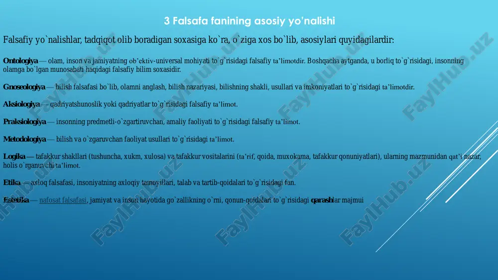 falsafa fani predmeti vazifalari - Page 5