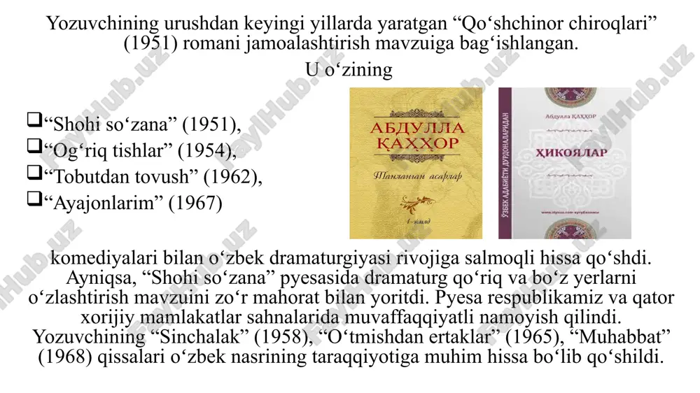 abdulla qahhor hayotiy va ijodi - Page 5