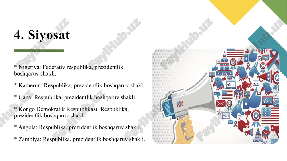 janubiy afrika tgr o'lkalariga qiyosiy tavsif - Page 5