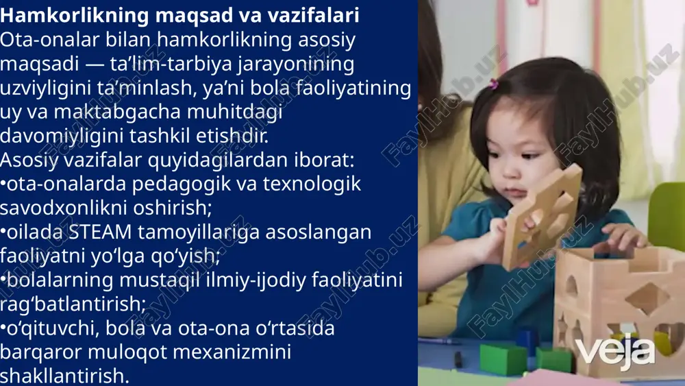mtt da steam texnologiyasida ota onalar bilan hamkorlik ishlarini tashkil etish - Page 5