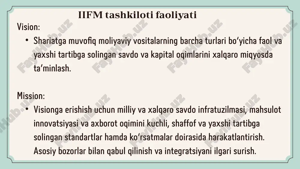 xalqaro islomiy moliya bozori tashkiloti. - Page 5