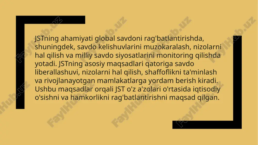 a ta'sirini yanada murakkablashtirishi mumkin. savdo kelishuvlari, davlatlar o'rtasida iqtisodiy aloqalarni mustahkamlash va rivojlantirish maqsadida tuzilgan bitimlar bo'lib, ular milliy iqtisodiyotlarni global bozor bilan integratsiyalashuvini ta'minlaydi. ushbu kelishuvlar, asosan, tariflar, kvotalar va boshqa savdo to'siqlarini kamaytirish orqali savdo oqim-larini oshirishga qaratilgan. ular iqtisodiy o'sishga ta'sir ko'rsatishi mumkin, chunki ular yangi imkoniyatlar yaratadi, raqobatni kuchaytiradi va investit-siyalarni jalb qiladi. savdo kelishuvlarining iqtisodiy o'sishga ta'siri bir necha jihatdan ko'rinadi. avvalo, ular eksport va importni oshiradi, bu esa mamlakatlarning iqtisodiy o'sishiga ijobiy ta'sir ko'rsatadi. misol uchun, erkin savdo kelishuvlari (esk) orqali davlatlar o'z mahsulotlarini boshqa mamlakatlarga arzon narxlarda eksport qilish imkoniyatiga ega bo'ladilar. bu esa ishlab chiqarish hajmini oshirishi va iqtisodiy o'sishni rag'batlantirishi mumkin. ikkinchidan, savdo kelishuvlari raqobatni kuchaytiradi. raqobat kuchayganda, ishlab chiqaruvchilar innovatsiyalarni joriy etishga va mahsulot sifatini oshirishga intilishadi. bu esa iqtisodiy o'sishning yanada tezlashishiga olib keladi. masalan, jahon savdo tashkiloti (wto) tomonidan qo'llab-quvvatlangan kelishuvlar doirasida, davlatlar o'rtasidagi raqobatni oshirish va …