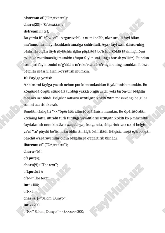 c++ da funksiyalarni tuzulishi - Page 5
