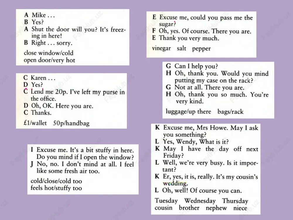 onal english. you’ll hear helen say sorry to her friend and flatmate, tim. helen is sorry for shouting angrily at tim a few days before, when he’d asked her a polite question about the rent. notice that helen doesn’t actually say the words ‘i’m sorry’ at first – instead she says ‘i want to apologise for …’ and this is something people often say as a way of saying sorry without actually saying the words ‘i’m sorry’! you can say ‘i want to apologise for …’ listen. helen: tim, have you got a minute? tim: well, it's not like i've got a ton of things to do, is it? helen: no, no, it's not. tim, i want to apologise for the way i spoke to you the other day. tim: oh yeah? helen: yeah. i was well out of order. i've been having a hard time lately but that's no …