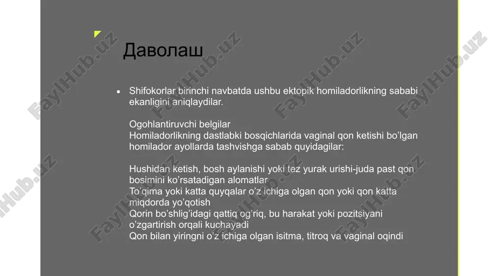xomiladorlik 1 davrida qon ketishlar - Page 5