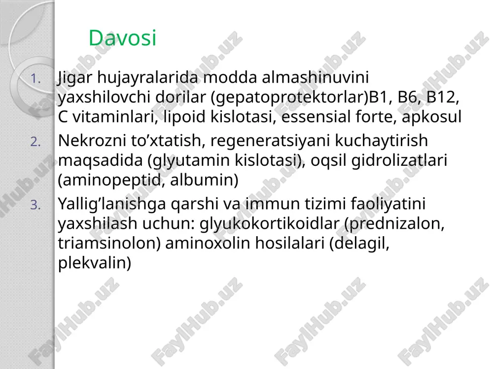 jigar parenhimasi shikastlanish sindromida hamshiralik jarayoni - Page 5