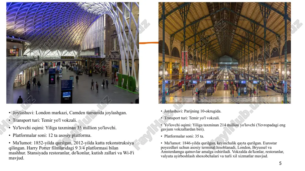 rivojlangan davlatlarning yo'lovchi stansiyalari - Page 5
