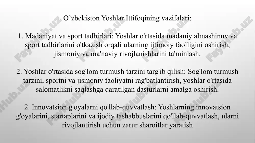 o'zbekiston yoshlar ittifoqi markaziy kengashi - Page 5