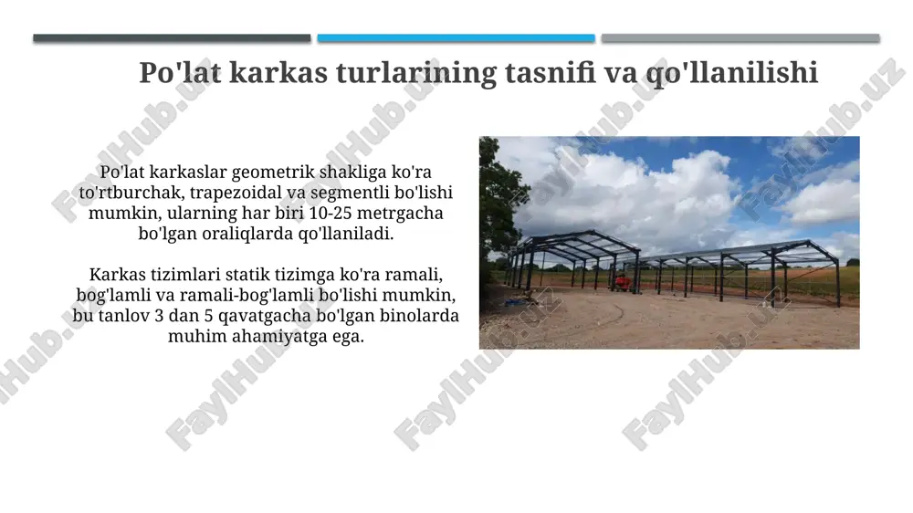 po‘lat karkaslarning turlari va xususiyatlari - Page 5
