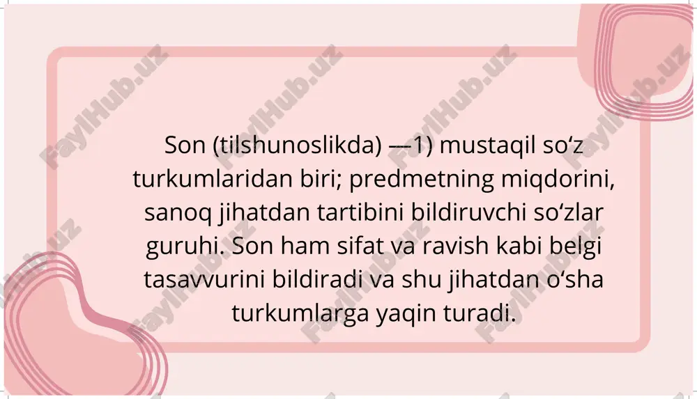 son so'z turkumi va sonlarning tuzilishi - Page 5