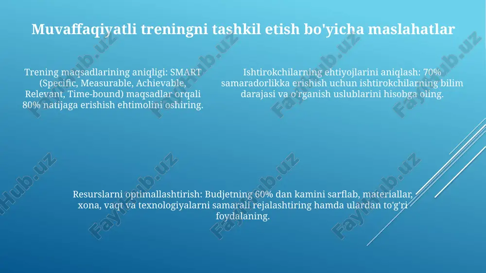 trening tashkil etishda trenerning faoliyat - Page 5