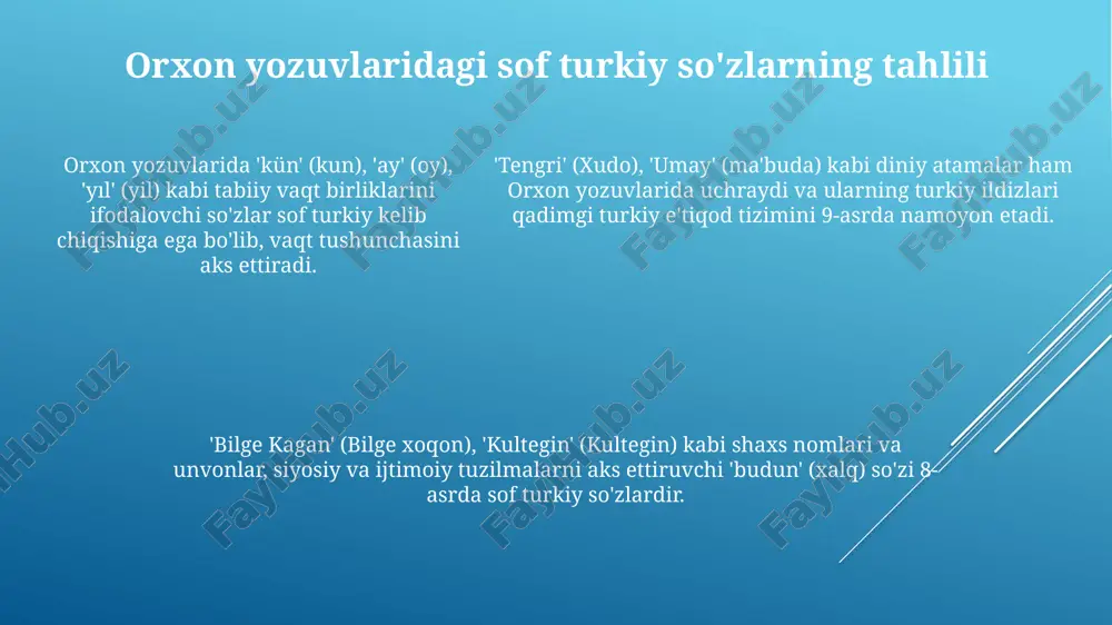 orxon yozuvlarida sof turkiy so'zlarni aniqlash - Page 5