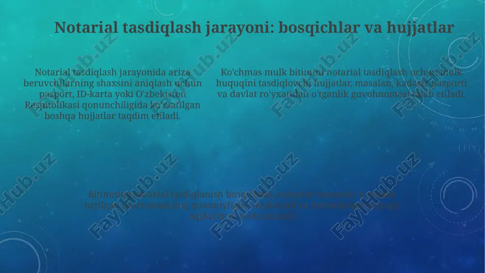 ko'chmas mulk bitimlarini notarial tasdiqlash - Page 5