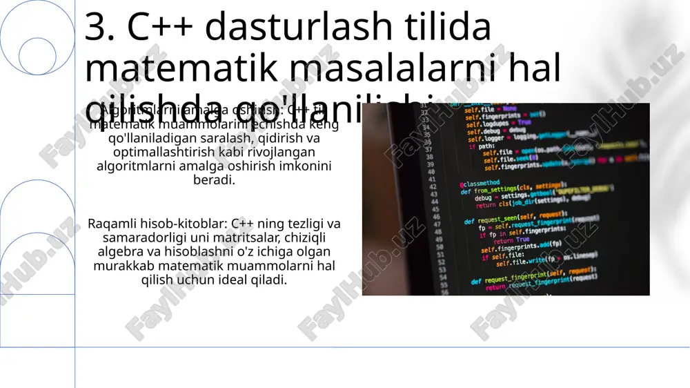 mathematics masalalarni c++ tili yordamida dasturlash - Page 5