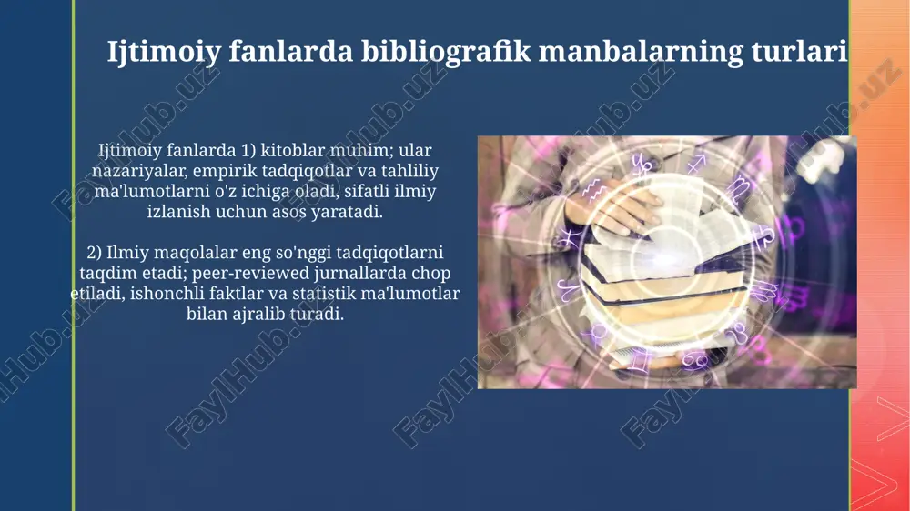 ijtimoiy fanlar sohasidagi bibliografik manbalarni tizimlashtirish usullari - Page 5