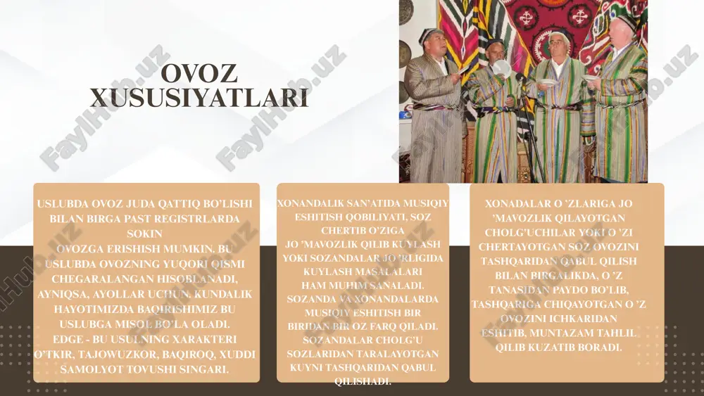 an’anaviy xonandalikda uslub va maktablarning shakllanishi - Page 5