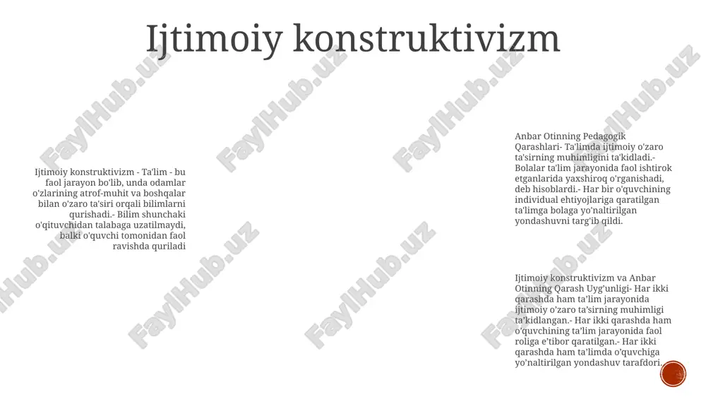 anbar otinning pedagogik qarashlari - Page 5