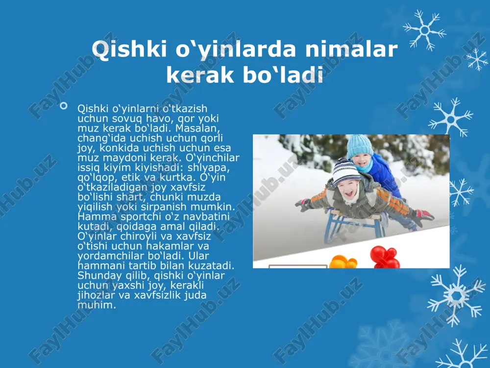 qishki o’yinlarni tashkil etish - Page 5