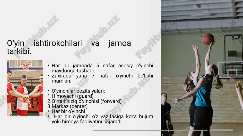 basketbol o‘yin maydoni va o‘yin qoidalari - Page 5