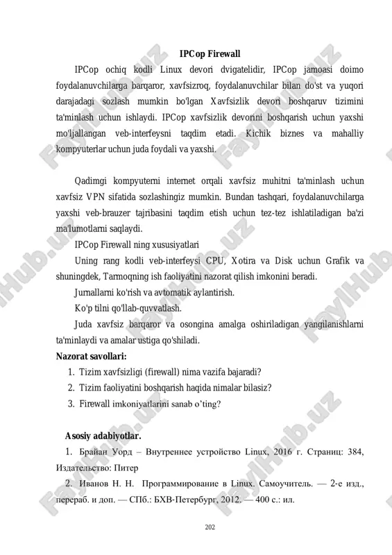 tizim xavfsizligi (firewall) - Page 5