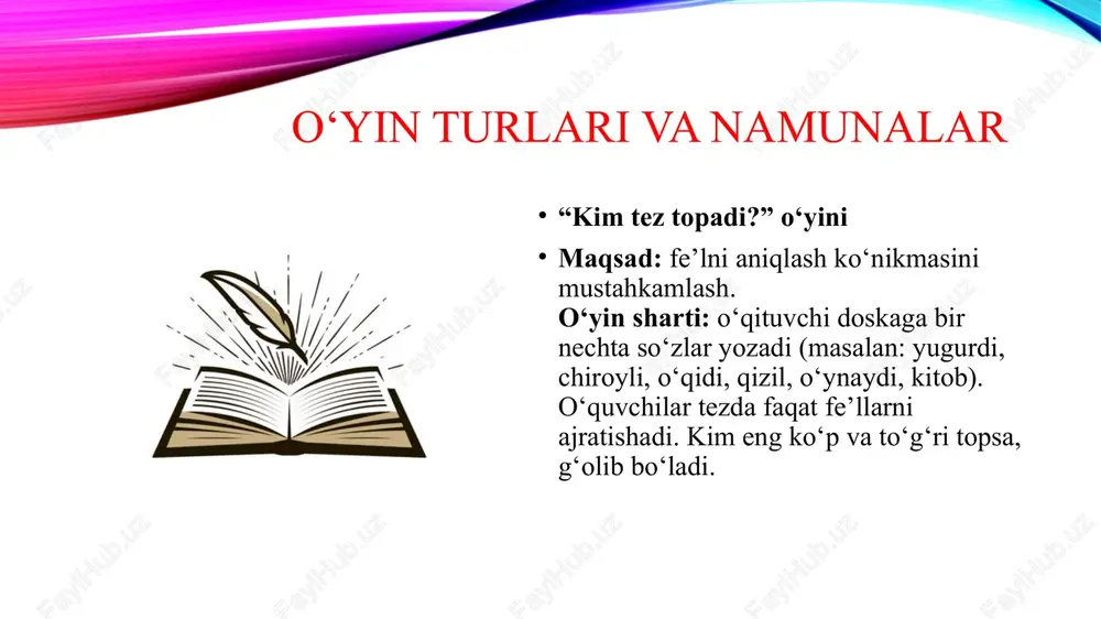 fe'l so'z turkumini o'rganishda ta'limiy o'yinlar - Page 5