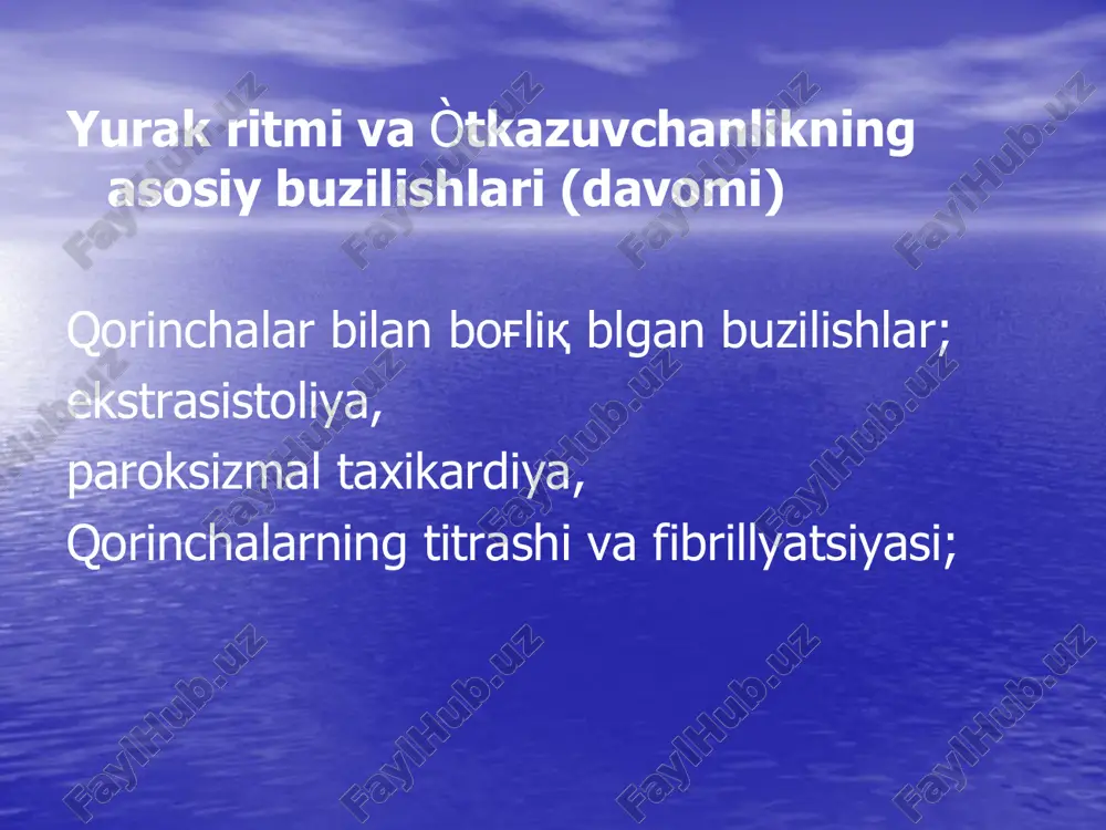 da yutal, kon aralash kupiksimon balgam paydo buladi. teri koplamasi va kuzga kurinuvchi shillik kavati kukaradi, upkani auskultatsiya kilinganda juda kup nam xirrillash eshitiladi. òng korinchalar yetishmov- chiligida xansirash, teri koplamasi va kuzga kurinuvchi shillik kavati kukaradi, oyoklarida keyinchalik tanalarida shishlar paydo buladi. yurak tonlari bugiklashadi, yurak chegarasi kengayadi, puls tankisligi yuzaga keladi, diurez kamayadi, siydikning solishtirma ogirligi ortadi, oksil va urobilin tutadi. jigar tez kattalashadi, ogrik paydo buladi. davolash: yurak astmasida tula tinchlik yaratiladi, zaks azot kislorod bilan 1:1 nisbatda 10-12 minut davomida beriladi. agar ushbu aralashma ijobiy ta’sir kursatmasa pantopon yoki morfin kilinadi. a/b past bulsa morfin kordiamin bilan birga kilinishi kerak.bemorda kollaps xolati bulsa morfin kilish mumkin emas. taxikardiyada yurak glikozidlari buyuriladi (strafantin k, korglyukon). yurak faoliyatini yaxshilash maksadida 20-30 minutga jigut kuyiladi. koni reologik xususiyatini kuchaytirish maksadida 2,4%li eufil-lin eritmasidan 0,5-3,0 ml 20% li glyukoza eritmasi bilan birga beriladi. buni 30-90 minutdan sung kaytarish mumkin.upka shishida …