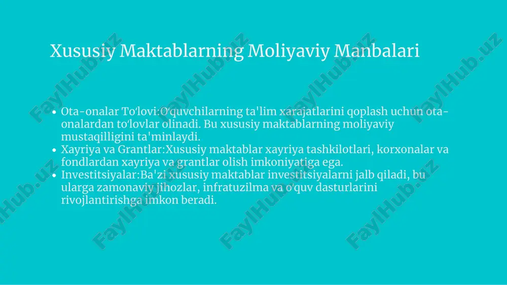 xususiy maktablar o'zbekistondagi iqtisodiyotiga ta'siri - Page 5