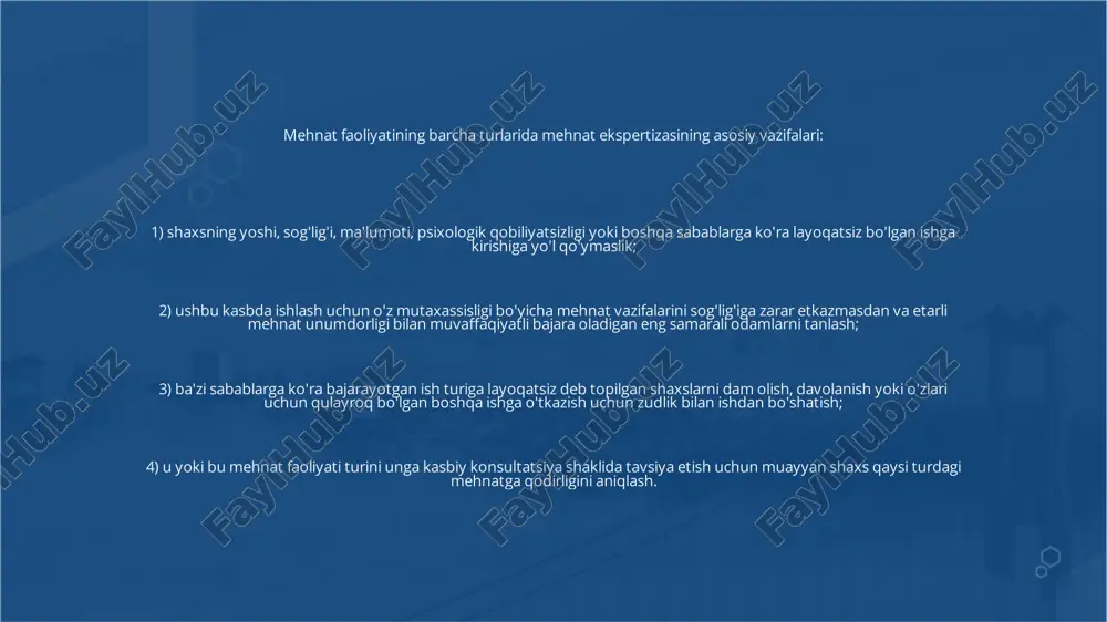 menejerlarga murabbiylik va fikr-mulohazalarni taqdim etishi va etakchilikni rivojlantirish dasturlarini ishlab chiqishlari mumkin. 5. tashkilot madaniyati va iqlimi: kasbiy psixologlar xodimlarning xatti-harakati, munosabati va ishlashiga qanday ta'sir qilishini tushunish uchun tashkilot madaniyati va iqlimini o'rganadilar. ular tashkilot madaniyatini baholash va ijobiy ish muhitini yaratish strategiyalarini tavsiya qilish uchun so'rovlar, suhbatlar va fokus-guruhlar o'tkazishlari mumkin . > 6. xodimlarni jalb qilish va rag'batlantirish: bu sohadagi mutaxassislar ishdan qoniqish va majburiyatga ta'sir qiluvchi omillarni aniqlash orqali tashkilotlarga xodimlarning faolligi va motivatsiyasini oshirishga yordam beradi. ular xodimlarning faolligini o'lchash, motivatsion nazariyalar bo'yicha tadqiqotlar o'tkazish va xodimlarning motivatsiyasi va qoniqishini oshirish strategiyalarini ishlab chiqish uchun so'rovlarni ishlab chiqishlari mumkin. > > 7. o'zgarishlarni boshqarish: kasbiy psixologlar tashkilotlarga tashkiliy o'zgarishlarni samarali boshqarishda yordam beradi. ular o'zgarishlarga tayyorlikni baholashlari, aloqa strategiyalarini ishlab chiqishlari va o'zgarishlar vaqtida xodimlarga yordam ko'rsatishlari mumkin. umuman olganda, kasbiy psixologiya bo'yicha ekspertiza sog'lom, samarali va barqaror ish muhitini yaratish uchun zarur bo'lib, …
