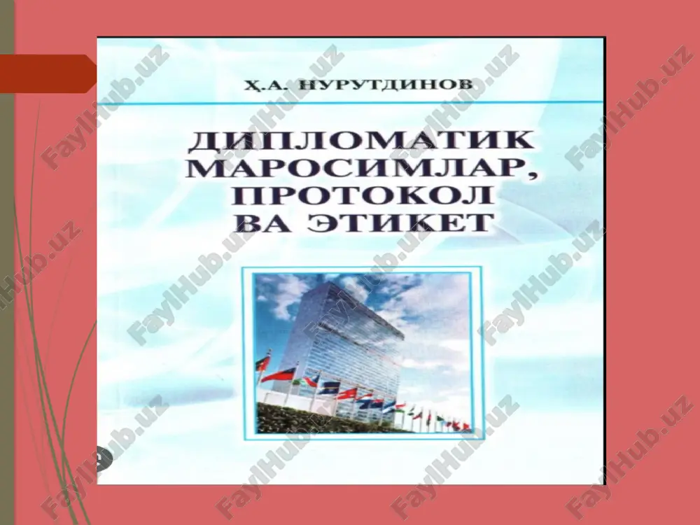 diplomatik protokol va diplomatik etiket - Page 5