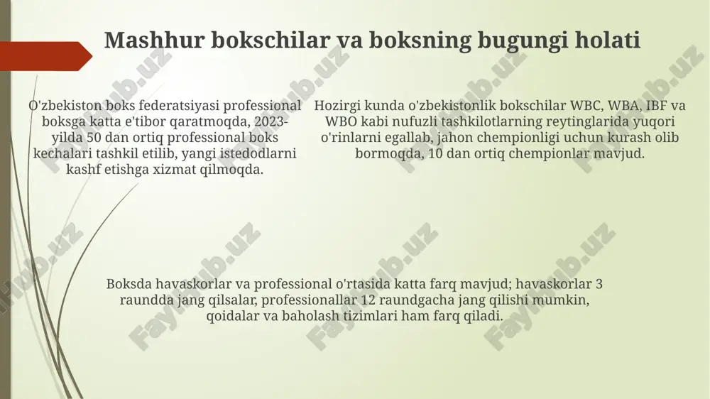 boksning tarixi va evolyutsiyasi - Page 5