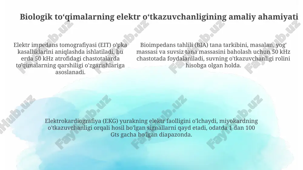 biologik toʻqimalarning elektr oʻtkazuvchanligi - Page 5