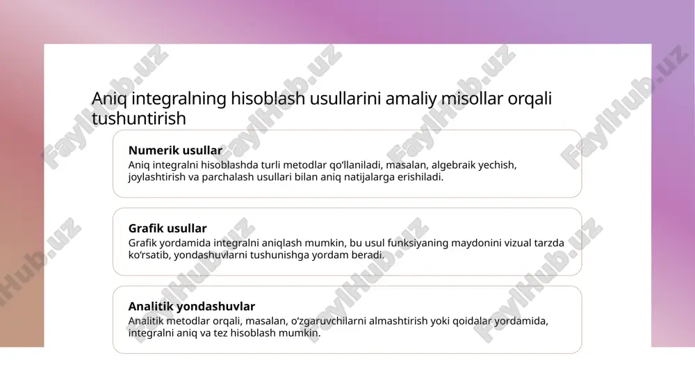 aniq integral. nyuton-leybnis formulasi - Page 5