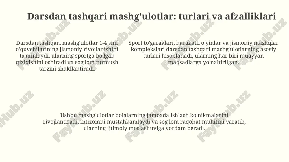 boshlang'ich sinflarda jismoniy tarbiyani tashkil etish shakllari - Page 5