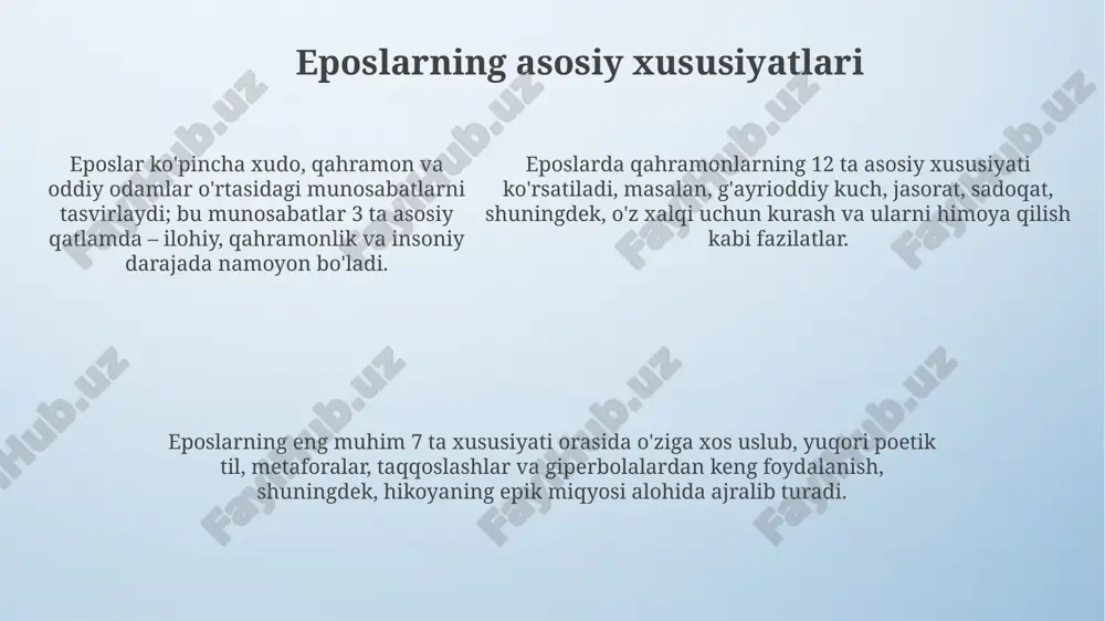 epik asarlar: ta'rifi va mohiyati - Page 5