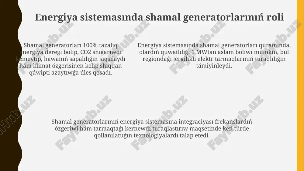 energetika sistemasina jalgangan samal generatorlari - Page 5