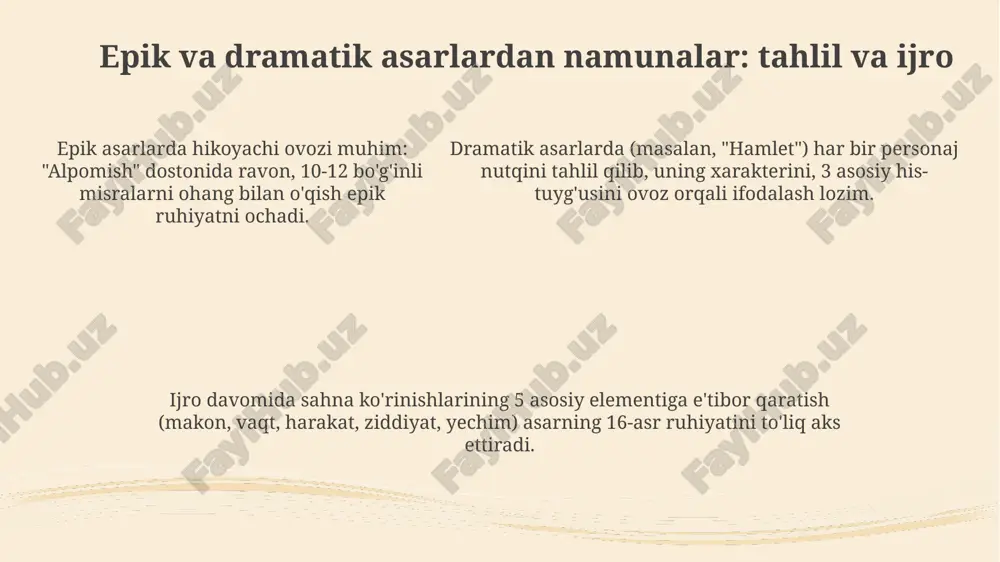 epik va dramatik asarlarni ifodali o'qish - Page 5