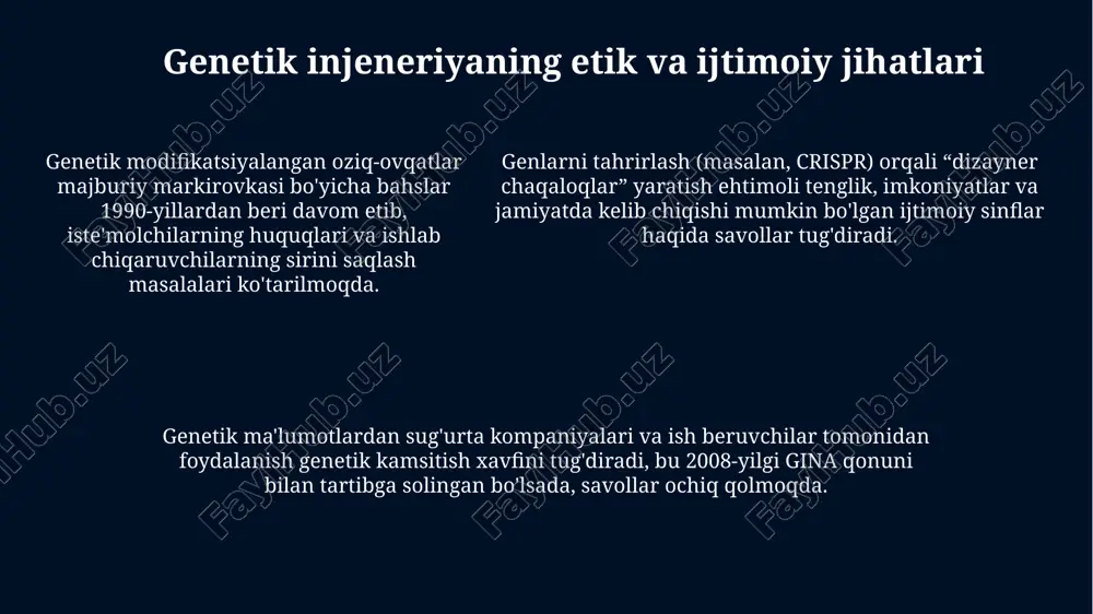 genetik injenerya biotexnologiya - Page 5