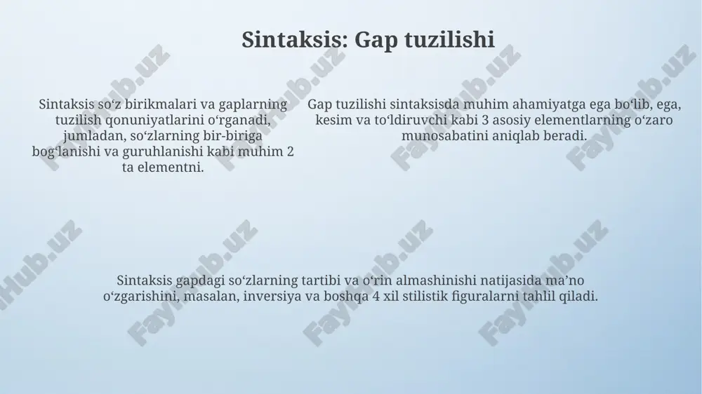 grammatika - til strukturasini o'rganuvchi soha - Page 5