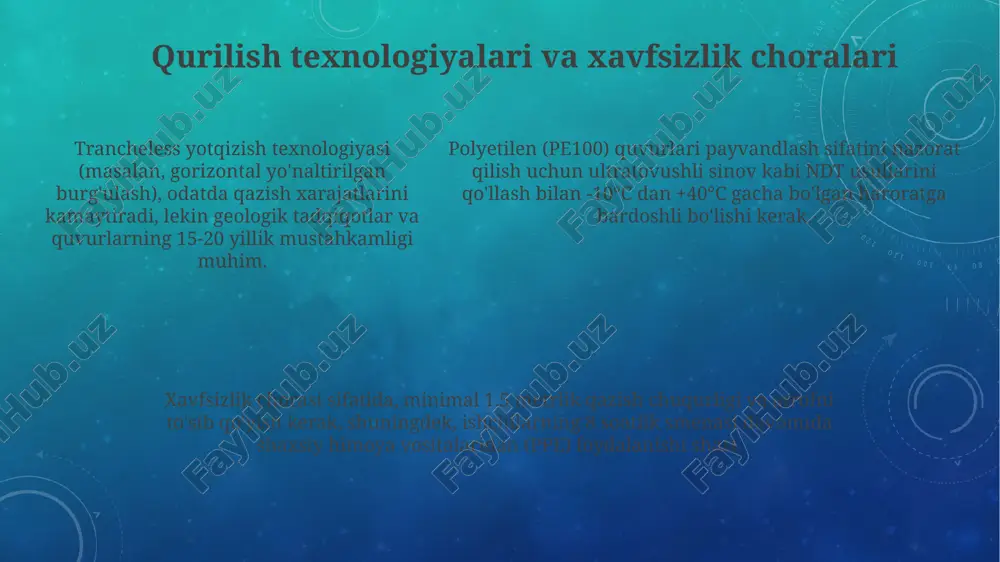 guruhlashtirilgan vodoprovodlar qurish zaruriyati - Page 5