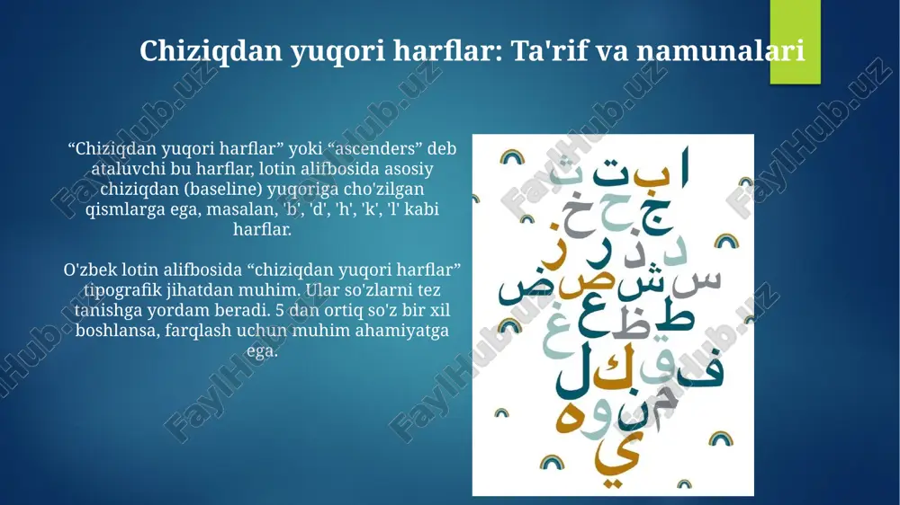 harflarning satr osti va satr ustida yasalishi - Page 5