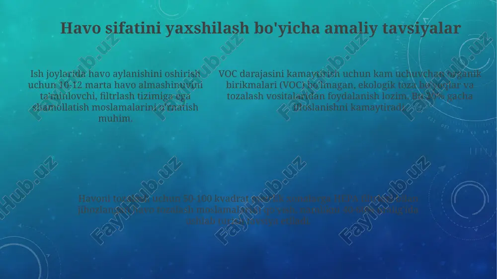 ish joyida havo sifatining ergonomik tahlili - Page 5