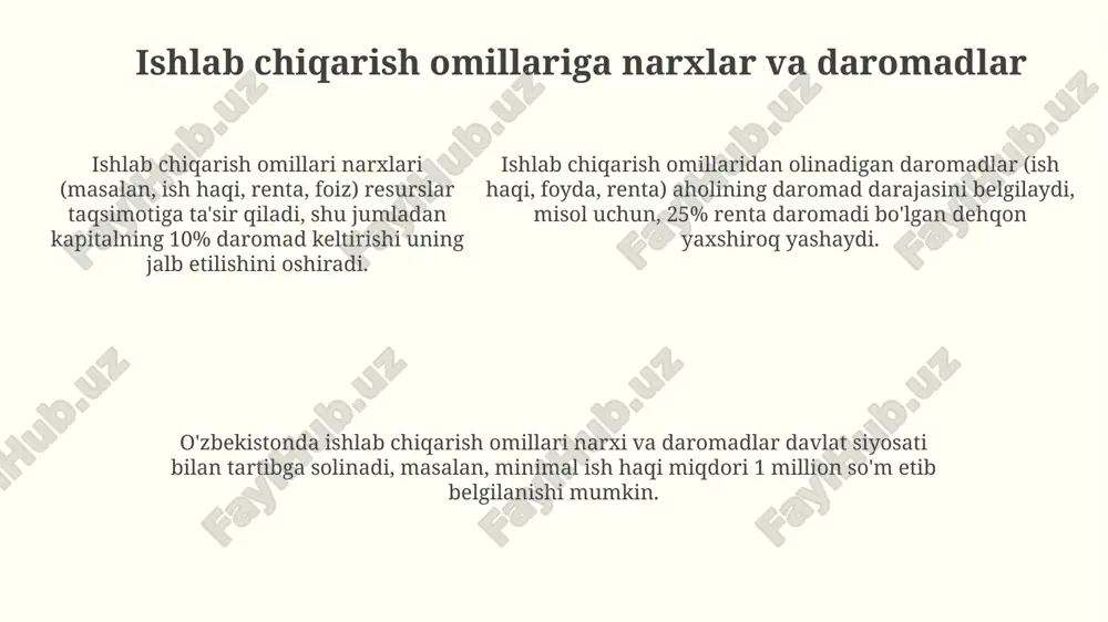 ishlab chiqarish omillar bozori - Page 5