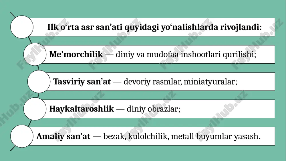 ilk o‘rta asrlarda san’at rivoji - Page 5