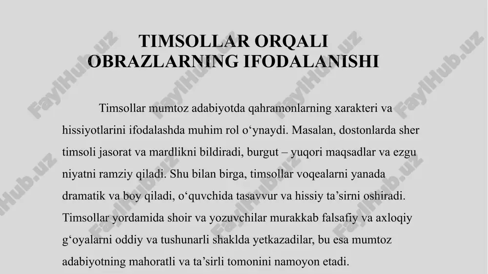 mumtoz adabiyot daramz va timsollar olami - Page 5