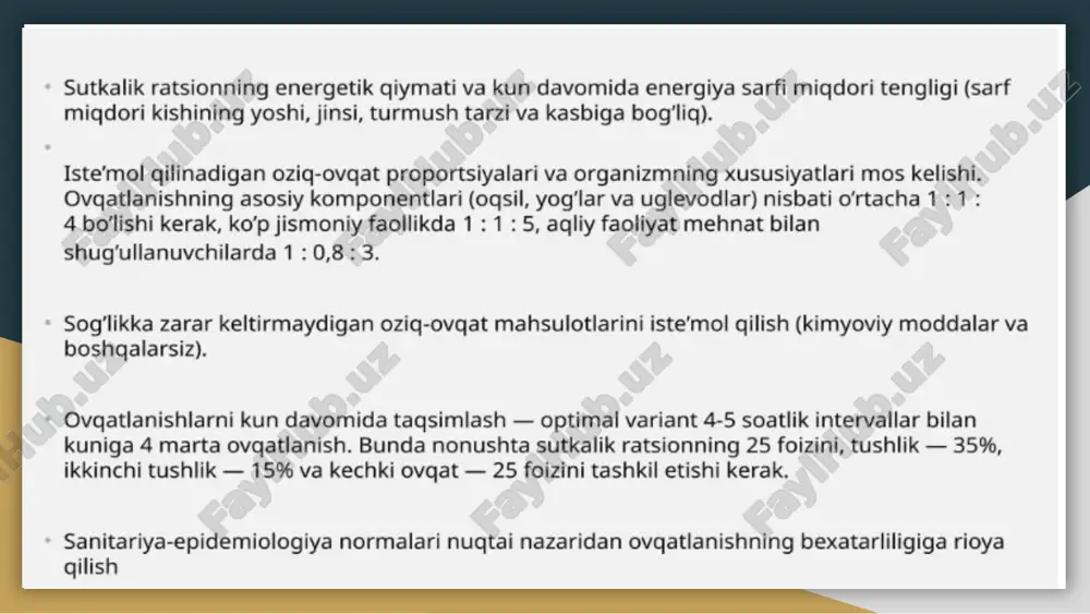 bemorlarning ovqatlanishi - Page 5