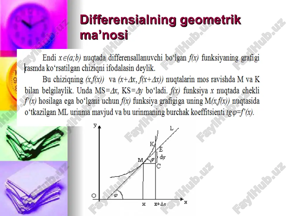 differensialanuvchi funksiyaning hosilasi - Page 5